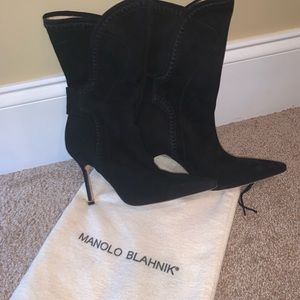 Manolo Blahnik Black Boots